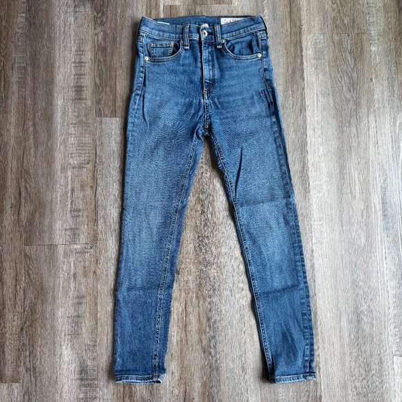 Rag & Bone High Rise Skinny Ankle Jeans - Size 26 - Picture 1 of 5